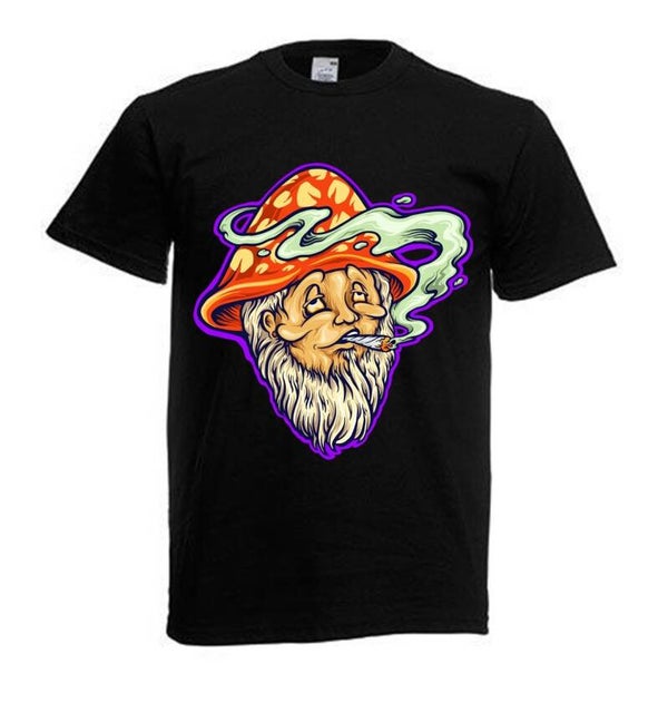 Tshirt Unisex mit Coolen Druck Weed Ganja Hanf Cannabis Psychedelic (Größe & Farbe auswählen) TSFBW23