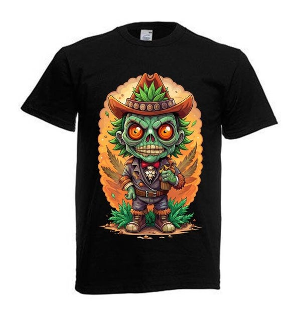 Tshirt Unisex mit Coolen Druck Weed Ganja Hanf Cannabis Psychedelic (Größe & Farbe auswählen) TSFBW232