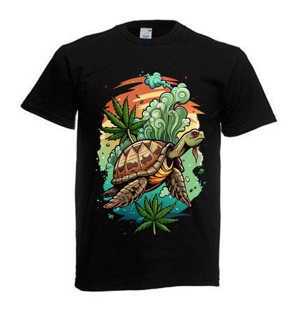 Tshirt Unisex mit Coolen Druck Weed Ganja Hanf Cannabis Psychedelic (Größe & Farbe auswählen) TSFBW235