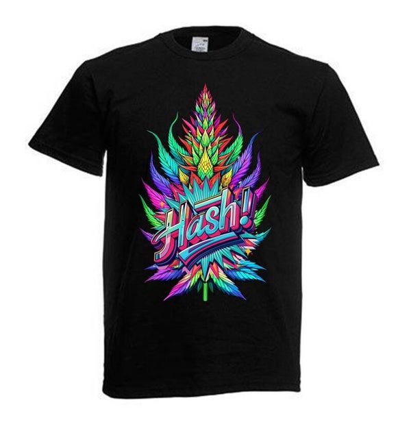 Tshirt Unisex mit Coolen Druck Weed Ganja Hanf Cannabis Psychedelic (Größe & Farbe auswählen) TSFBW239