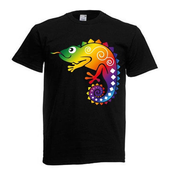 Tshirt Unisex mit Coolen Druck Reptilien Gecko Schlange (Größe & Farbe auswählen) TSFBR24