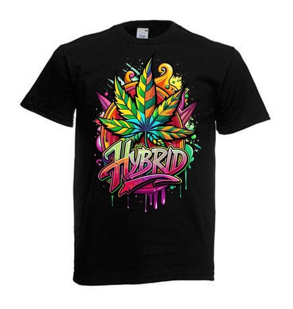 Tshirt Unisex mit Coolen Druck Weed Ganja Hanf Cannabis Psychedelic (Größe & Farbe auswählen) TSFBW248