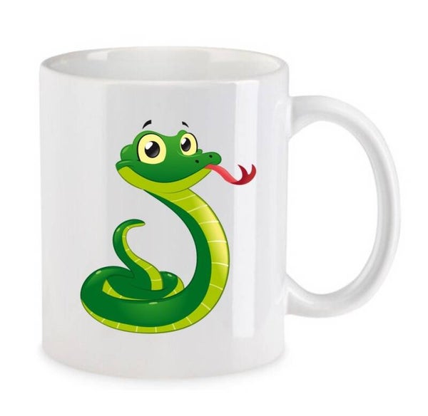 Tasse Reptilien Weiß mit Druck (Siehe Foto) TFBR25
