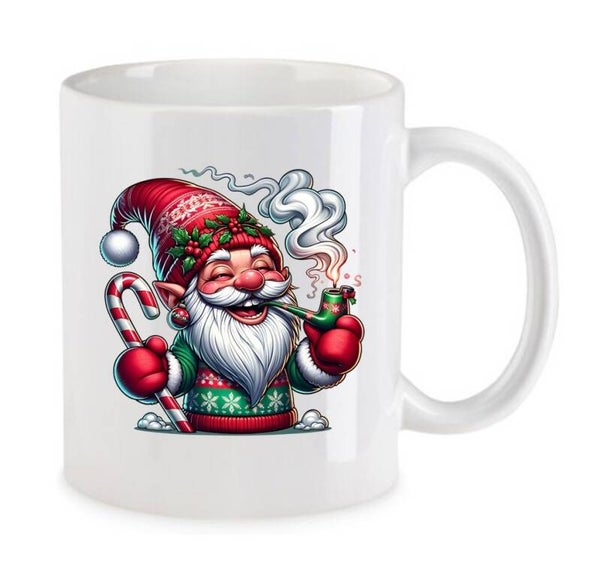 Tasse Weed Cannabis Psychodelic Weiß mit Druck (Siehe Foto) TFBW261