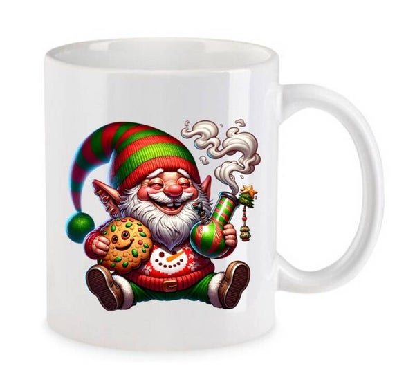 Tasse Weed Cannabis Psychodelic Weiß mit Druck (Siehe Foto) TFBW262