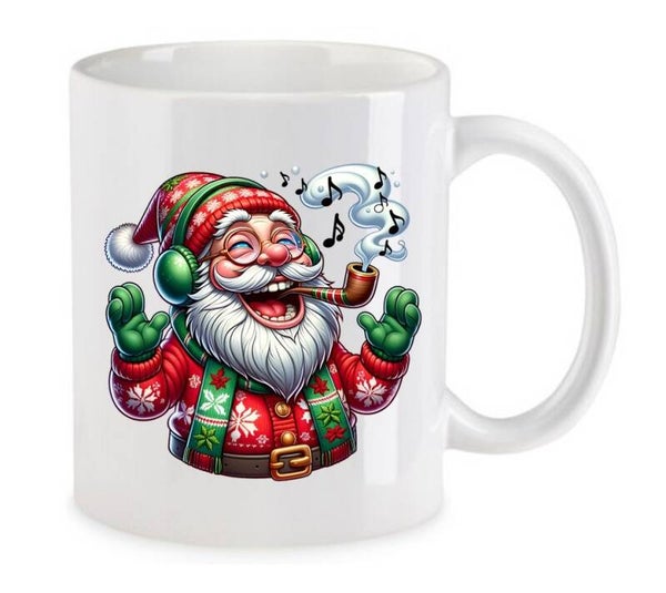 Tasse Weed Cannabis Psychodelic Weiß mit Druck (Siehe Foto) TFBW264