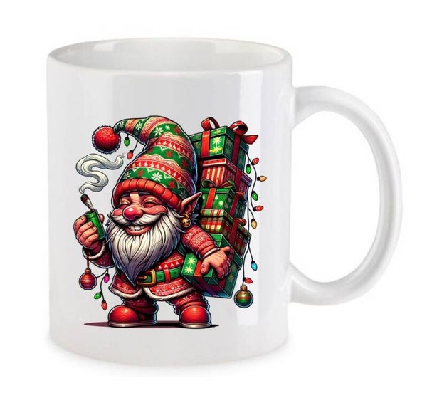 Tasse Weed Cannabis Psychodelic Weiß mit Druck (Siehe Foto) TFBW265