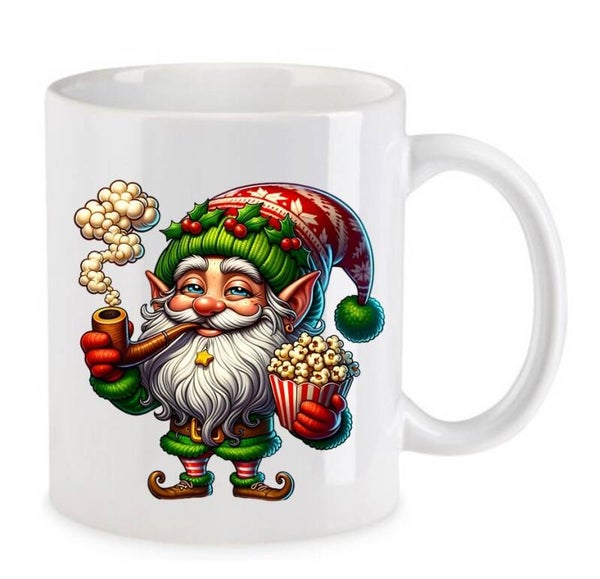 Tasse Weed Cannabis Psychodelic Weiß mit Druck (Siehe Foto) TFBW268