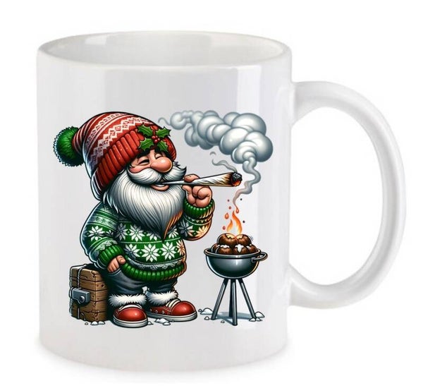 Tasse Weed Cannabis Psychodelic Weiß mit Druck (Siehe Foto) TFBW270