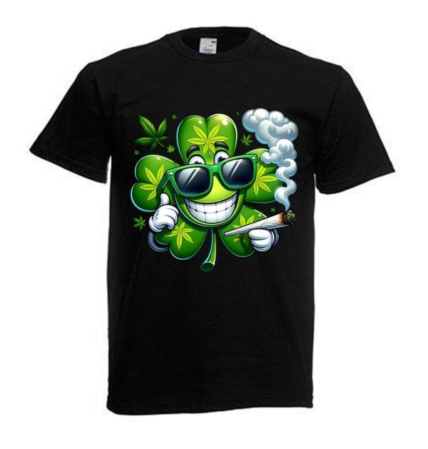 Tshirt Unisex mit Coolen Druck Weed Ganja Hanf Cannabis Psychedelic (Größe & Farbe auswählen) TSFBW279