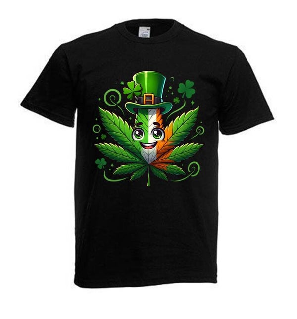 Tshirt Unisex mit Coolen Druck Weed Ganja Hanf Cannabis Psychedelic (Größe & Farbe auswählen) TSFBW281