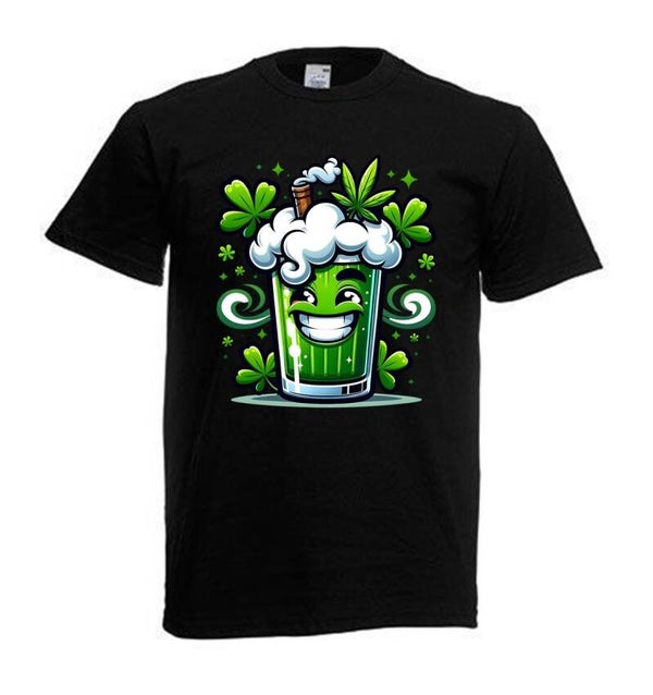 Tshirt Unisex mit Coolen Druck Weed Ganja Hanf Cannabis Psychedelic (Größe & Farbe auswählen) TSFBW282