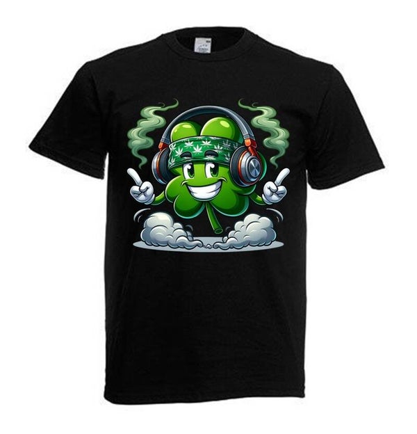 Tshirt Unisex mit Coolen Druck Weed Ganja Hanf Cannabis Psychedelic (Größe & Farbe auswählen) TSFBW285