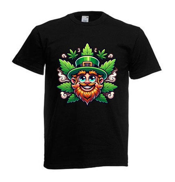 Tshirt Unisex mit Coolen Druck Weed Ganja Hanf Cannabis Psychedelic (Größe & Farbe auswählen) TSFBW288