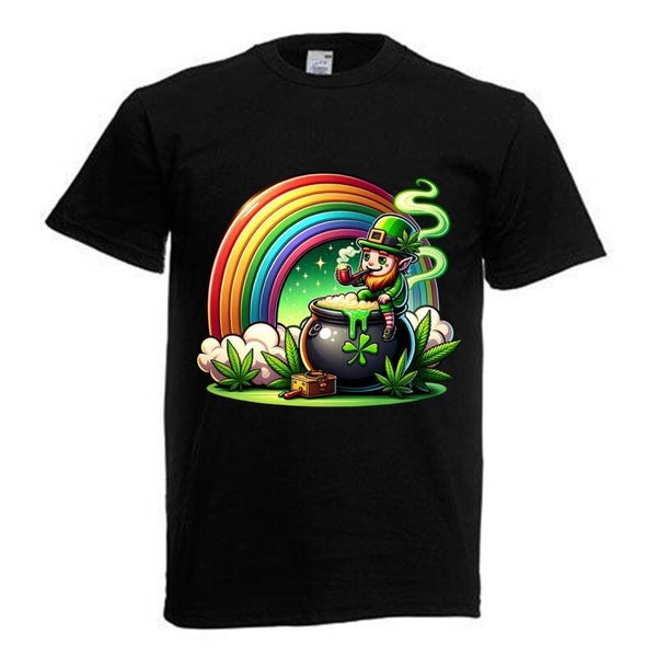 Tshirt Unisex mit Coolen Druck Weed Ganja Hanf Cannabis Psychedelic (Größe & Farbe auswählen) TSFBW290