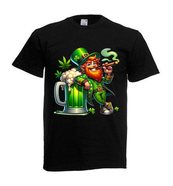 Tshirt Unisex mit Coolen Druck Weed Ganja Hanf Cannabis Psychedelic (Größe & Farbe auswählen) TSFBW294