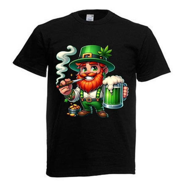 Tshirt Unisex mit Coolen Druck Weed Ganja Hanf Cannabis Psychedelic (Größe & Farbe auswählen) TSFBW295
