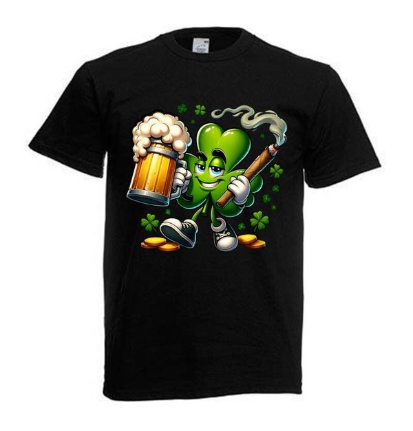 Tshirt Unisex mit Coolen Druck Weed Ganja Hanf Cannabis Psychedelic (Größe & Farbe auswählen) TSFBW296