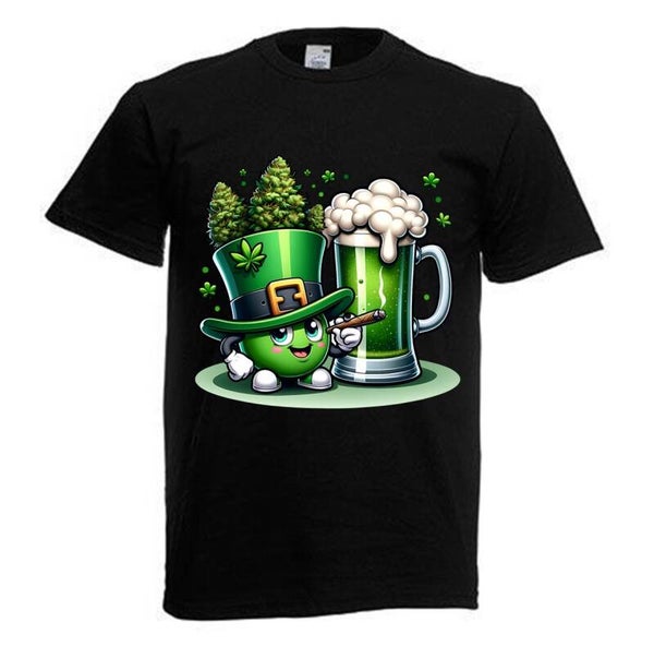 Tshirt Unisex mit Coolen Druck Weed Ganja Hanf Cannabis Psychedelic (Größe & Farbe auswählen) TSFBW297