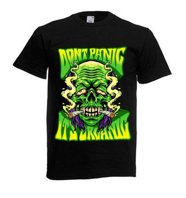 Tshirt Unisex mit Coolen Druck Weed Ganja Hanf Cannabis Psychedelic (Größe & Farbe auswählen) TSFBW3