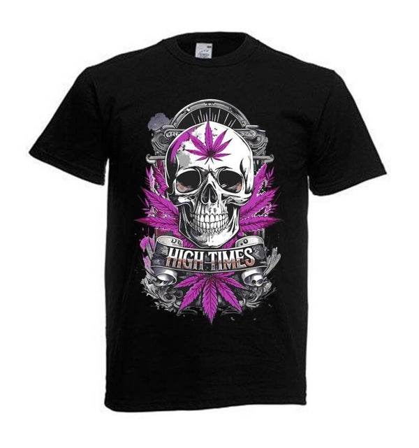 Tshirt Unisex mit Coolen Druck Weed Ganja Hanf Cannabis Psychedelic (Größe & Farbe auswählen) TSFBW303