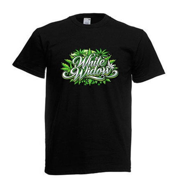 Tshirt Unisex mit Coolen Druck Weed Ganja Hanf Cannabis Psychedelic (Größe & Farbe auswählen) TSFBW308