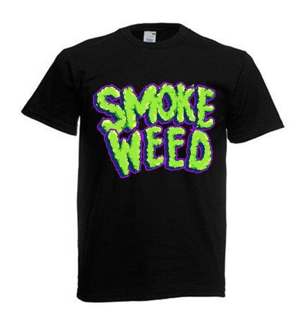 Tshirt Unisex mit Coolen Druck Weed Ganja Hanf Cannabis Psychedelic (Größe & Farbe auswählen) TSFBW31