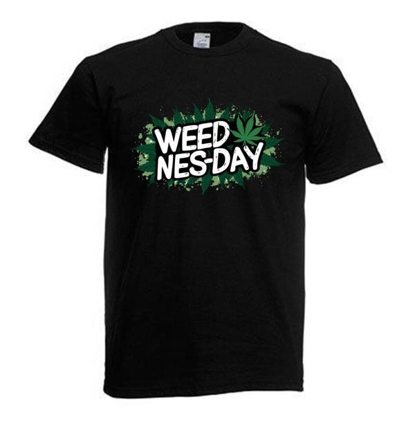 Tshirt Unisex mit Coolen Druck Weed Ganja Hanf Cannabis Psychedelic (Größe & Farbe auswählen) TSFBW311