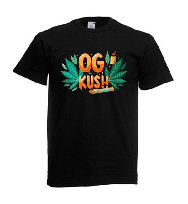 Tshirt Unisex mit Coolen Druck Weed Ganja Hanf Cannabis Psychedelic (Größe & Farbe auswählen) TSFBW314