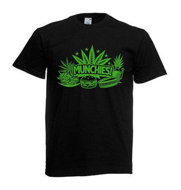 Tshirt Unisex mit Coolen Druck Weed Ganja Hanf Cannabis Psychedelic (Größe & Farbe auswählen) TSFBW320