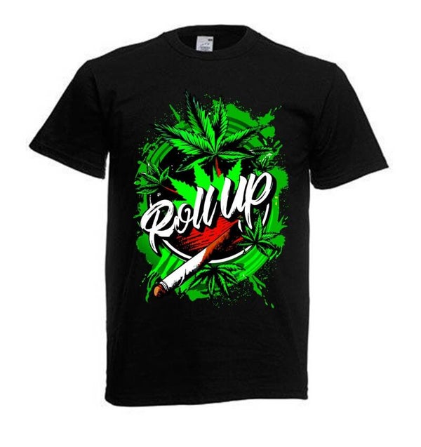 Tshirt Unisex mit Coolen Druck Weed Ganja Hanf Cannabis Psychedelic (Größe & Farbe auswählen) TSFBW322