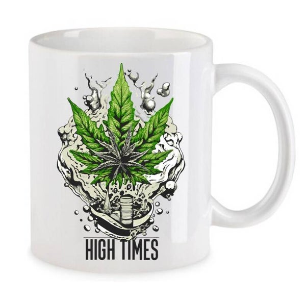 Tasse Weed Cannabis Psychodelic Weiß mit Druck (Siehe Foto) TFBW327