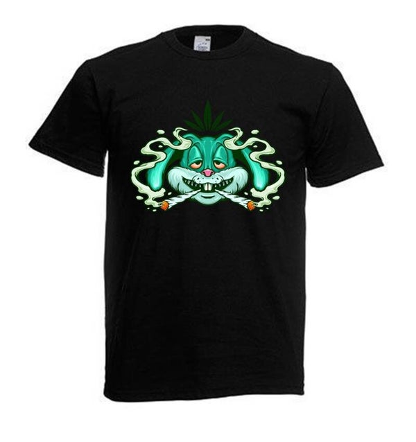 Tshirt Unisex mit Coolen Druck Weed Ganja Hanf Cannabis Psychedelic (Größe & Farbe auswählen) TSFBW33