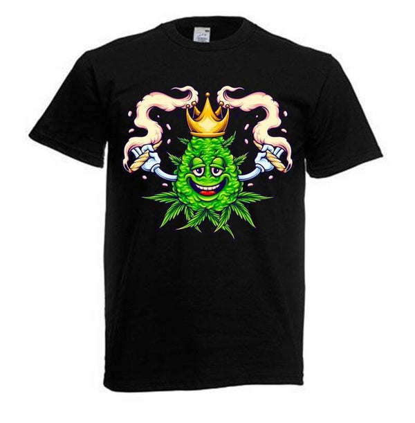 Tshirt Unisex mit Coolen Druck Weed Ganja Hanf Cannabis Psychedelic (Größe & Farbe auswählen) TSFBW34