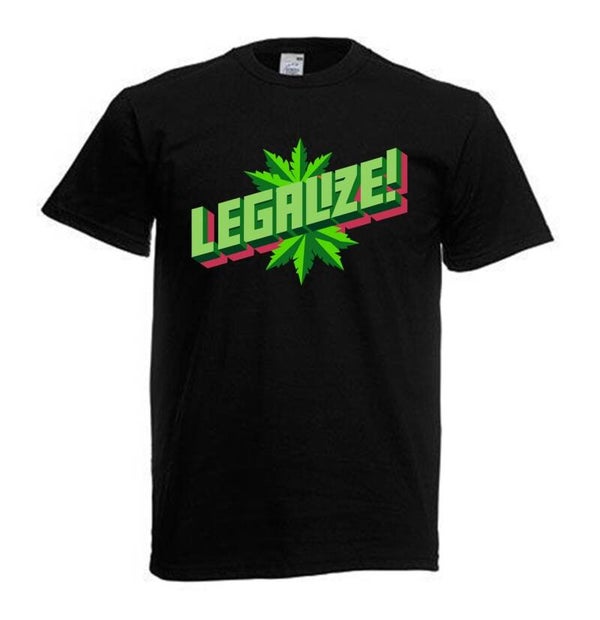 Tshirt Unisex mit Coolen Druck Weed Ganja Hanf Cannabis Psychedelic (Größe & Farbe auswählen) TSFBW340