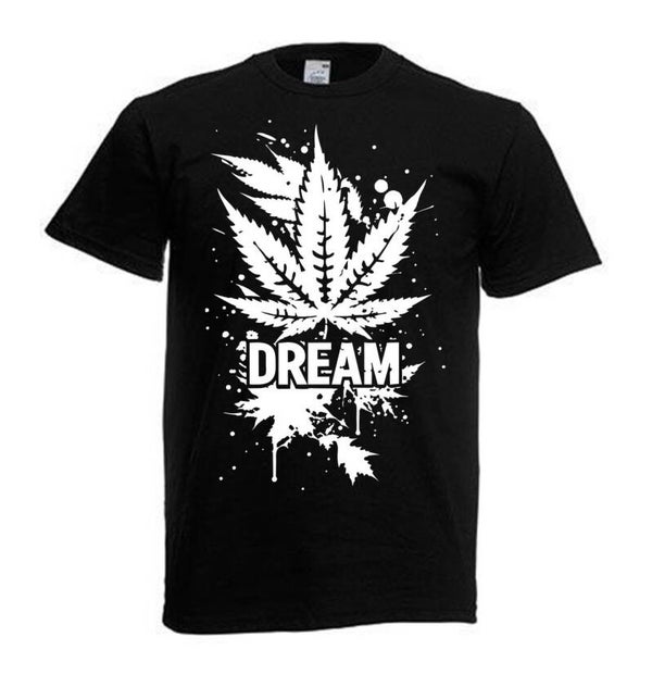 Tshirt Unisex mit Coolen Druck Weed Ganja Hanf Cannabis Psychedelic (Größe & Farbe auswählen) TSFBW343