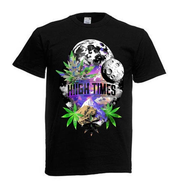 Tshirt Unisex mit Coolen Druck Weed Ganja Hanf Cannabis Psychedelic (Größe & Farbe auswählen) TSFBW359