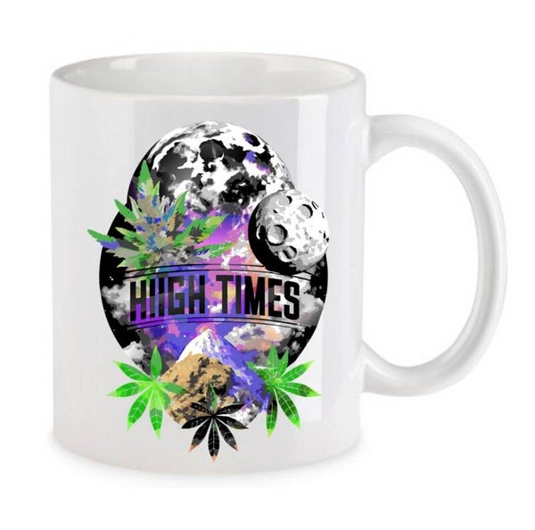 Tasse Weed Cannabis Psychodelic Weiß mit Druck (Siehe Foto) TFBW359