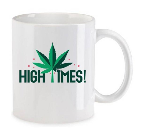 Tasse Weed Cannabis Psychodelic Weiß mit Druck (Siehe Foto) TFBW367
