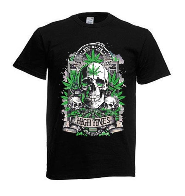 Tshirt Unisex mit Coolen Druck Weed Ganja Hanf Cannabis Psychedelic (Größe & Farbe auswählen) TSFBW368