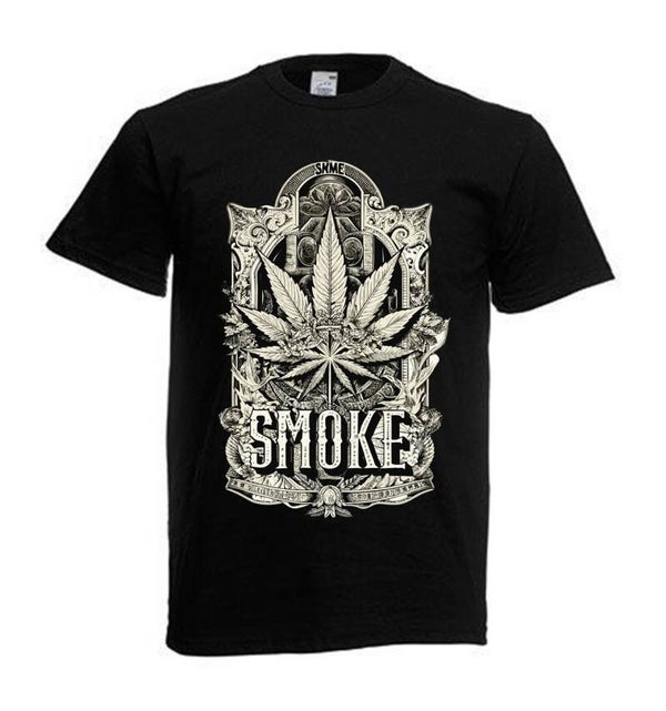 Tshirt Unisex mit Coolen Druck Weed Ganja Hanf Cannabis Psychedelic (Größe & Farbe auswählen) TSFBW385