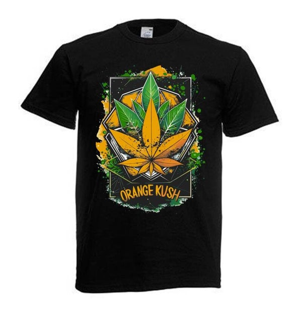 Tshirt Unisex mit Coolen Druck Weed Ganja Hanf Cannabis Psychedelic (Größe & Farbe auswählen) TSFBW388