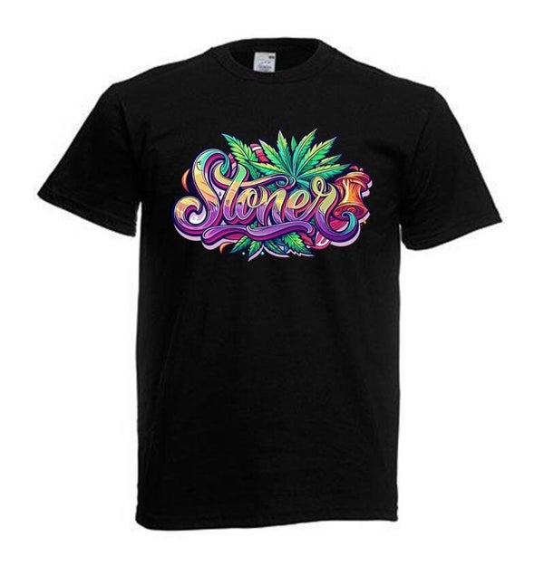Tshirt Unisex mit Coolen Druck Weed Ganja Hanf Cannabis Psychedelic (Größe & Farbe auswählen) TSFBW391