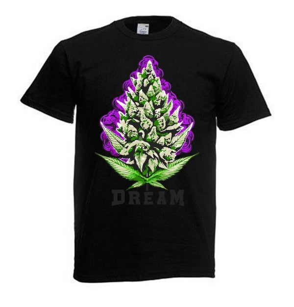 Tshirt Unisex mit Coolen Druck Weed Ganja Hanf Cannabis Psychedelic (Größe & Farbe auswählen) TSFBW396