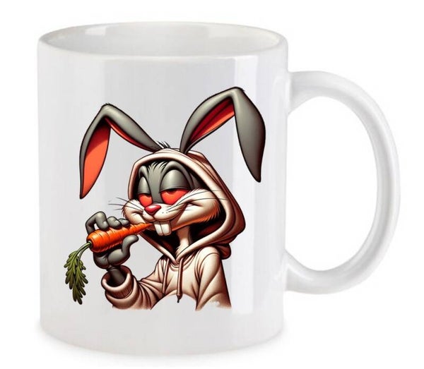 Tasse Weed Cannabis Psychodelic Weiß mit Druck (Siehe Foto) TFBW402