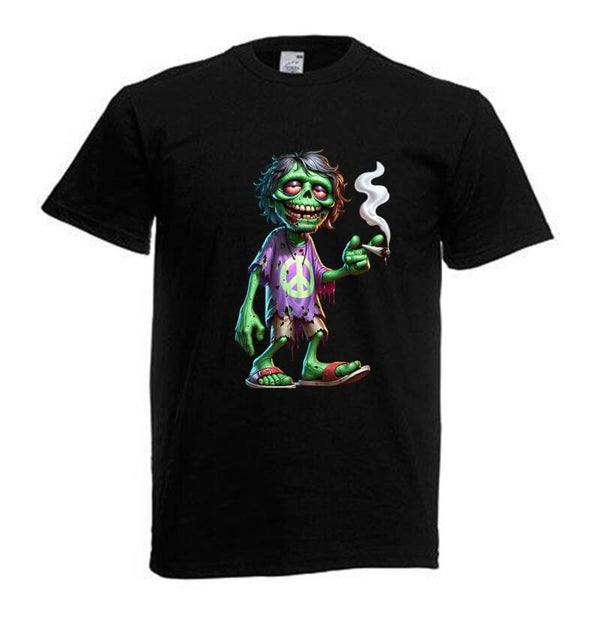 Tshirt Unisex mit Coolen Druck Weed Ganja Hanf Cannabis Psychedelic (Größe & Farbe auswählen) TSFBW404