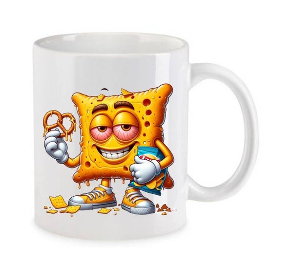 Tasse Weed Cannabis Psychodelic Weiß mit Druck (Siehe Foto) TFBW406
