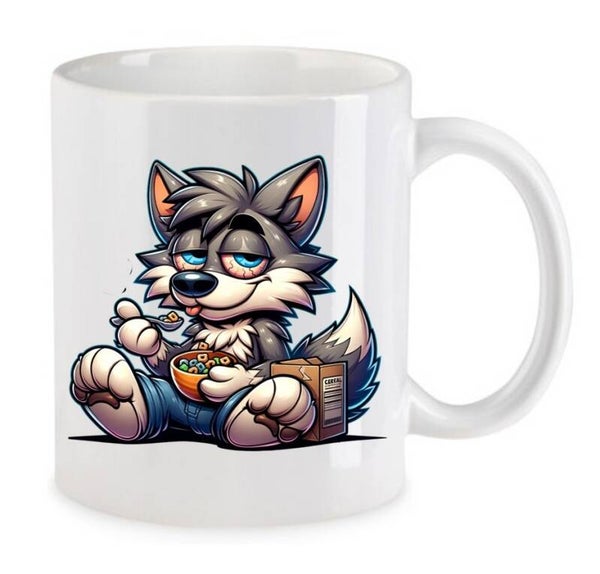 Tasse Weed Cannabis Psychodelic Weiß mit Druck (Siehe Foto) TFBW414