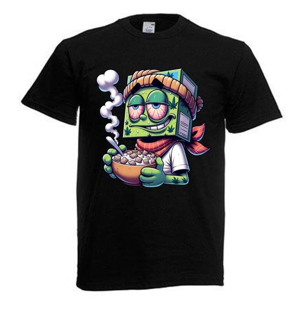 Tshirt Unisex mit Coolen Druck Weed Ganja Hanf Cannabis Psychedelic (Größe & Farbe auswählen) TSFBW417