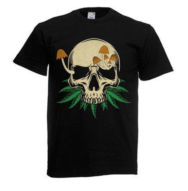 Tshirt Unisex mit Coolen Druck Weed Ganja Hanf Cannabis Psychedelic (Größe & Farbe auswählen) TSFBW42